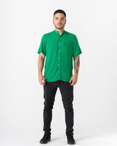 Camisa hombre Aguacate Cuello mao (Chalis)